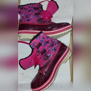 Sorel Pink and Purple Winter Boots 4 Sorel